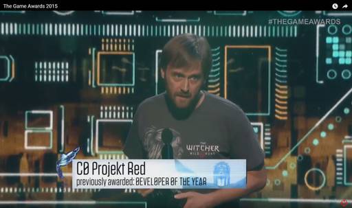 The Witcher 3: Wild Hunt - The Game Awards 2015 - Триумф Ведьмак 3